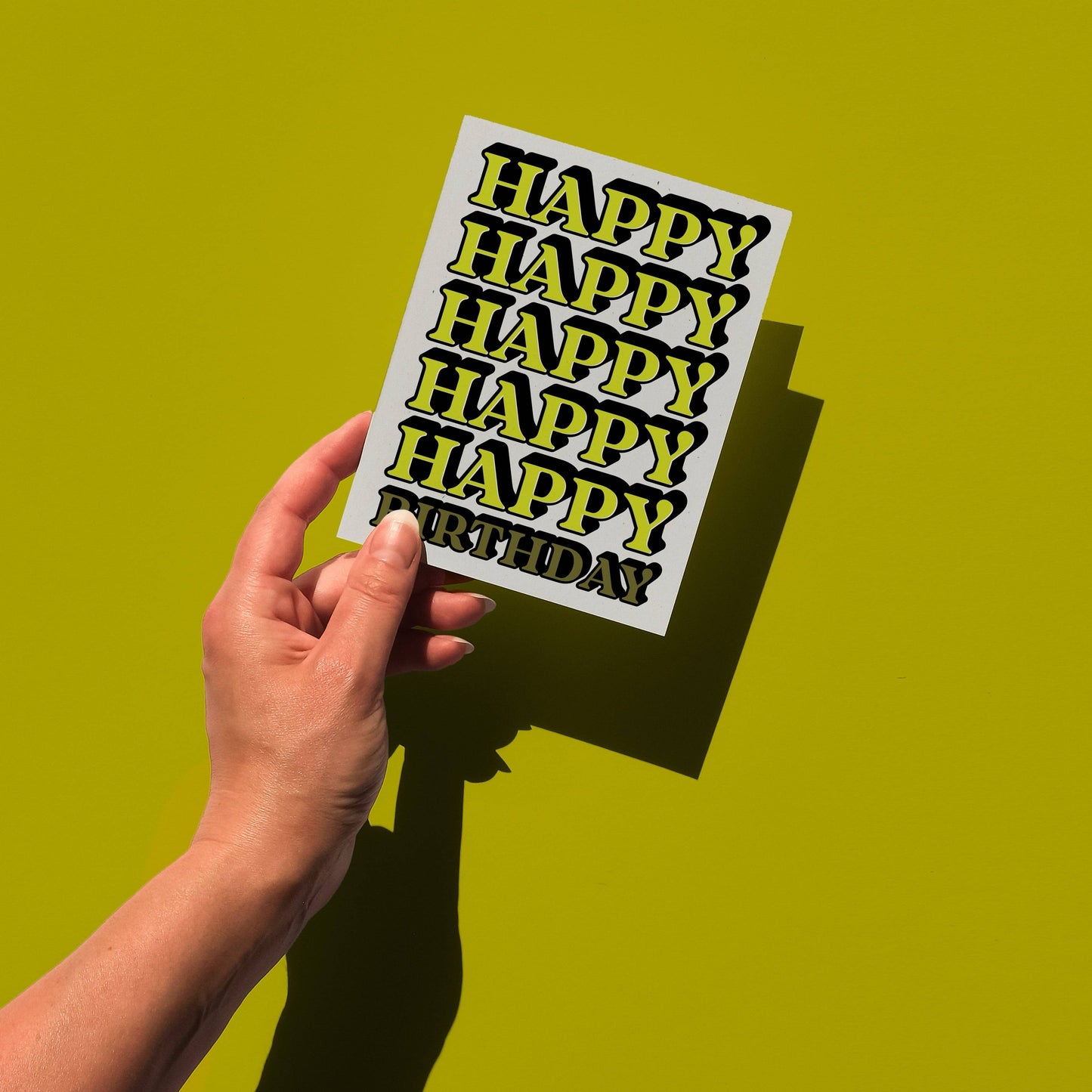 Happy Happy Birthday! - Digitally Printed Greeting Card