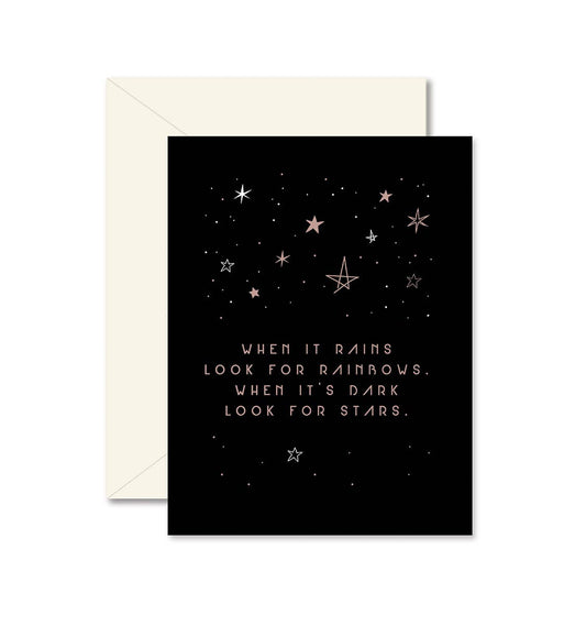 Look for Rainbows Sympathy Greeting Card