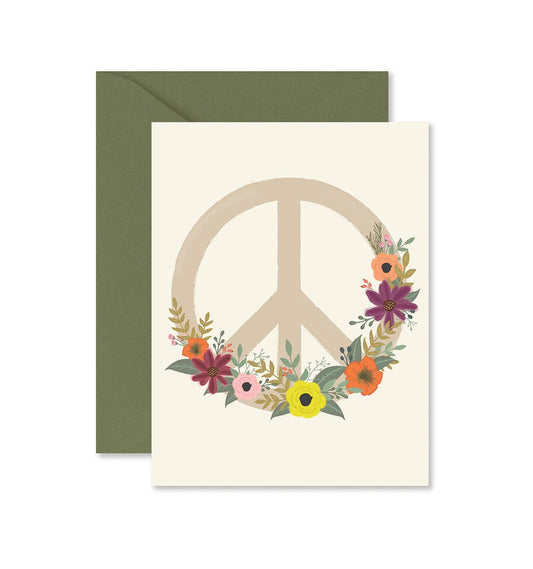 Peace Flower Greeting Card