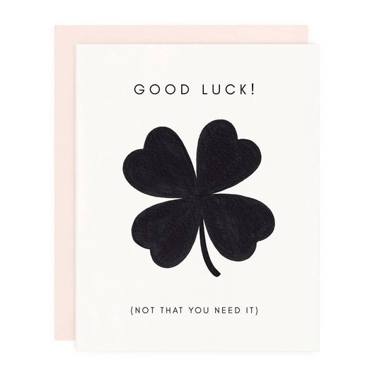 Good Luck Clover Greeting Card