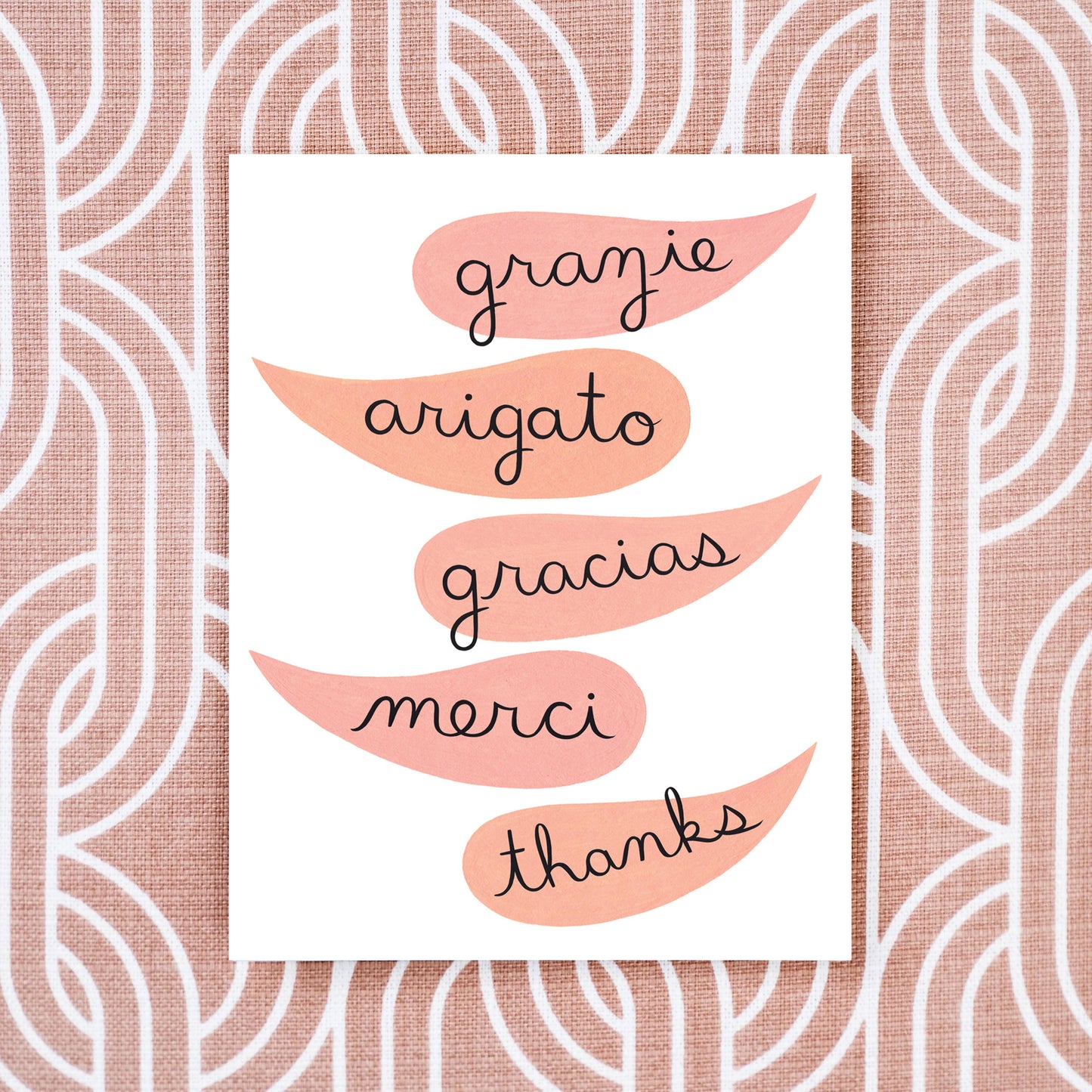 Global Thanks Greeting Card