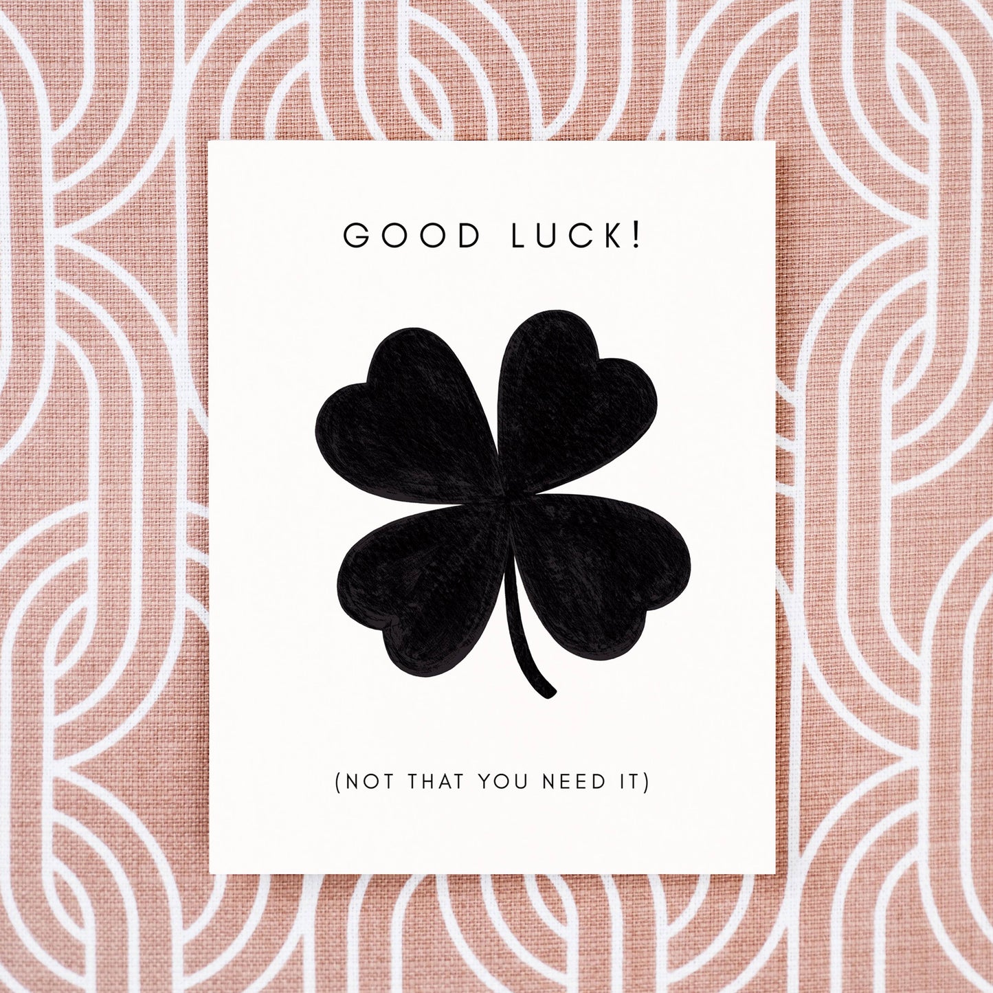 Good Luck Clover Greeting Card